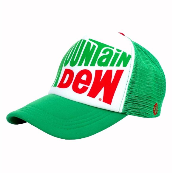 Mountain Dew Trucker Style Mesh Cap Hat NEW Fast Ship - Picture 2 of 4